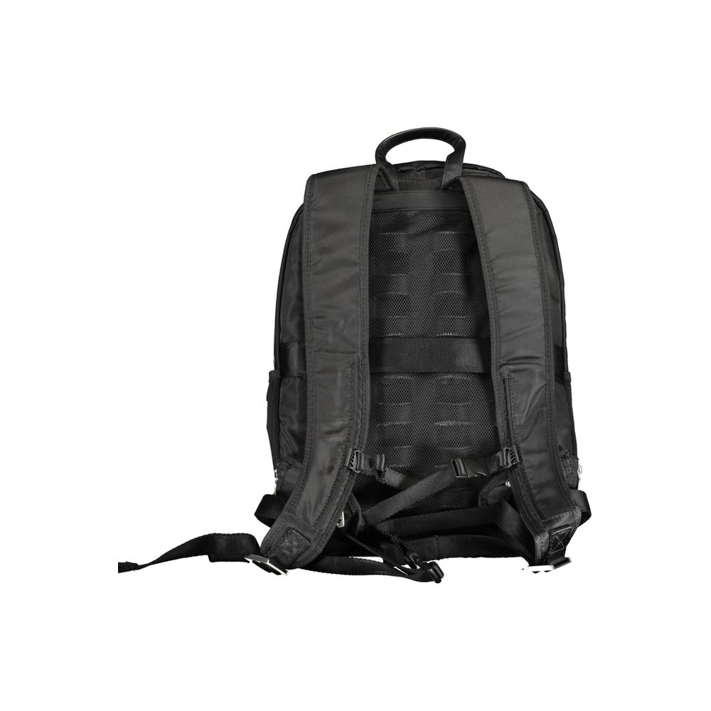 Black Polyamide Men Backpack