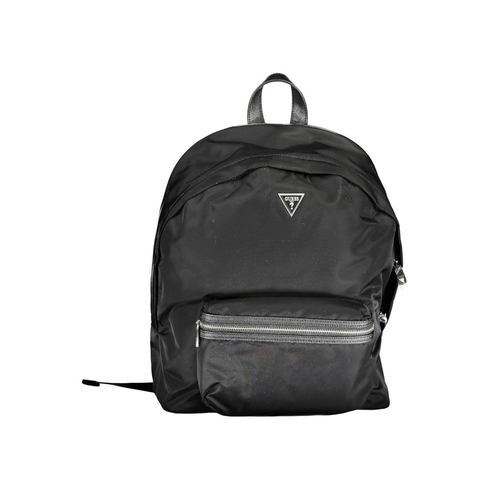 Black Polyamide Men Backpack