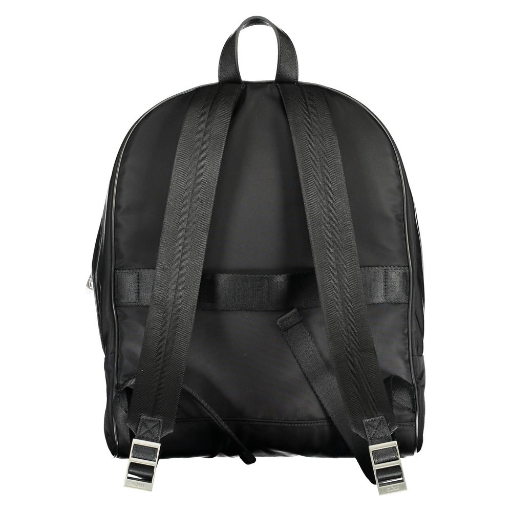 Black Polyamide Men Backpack