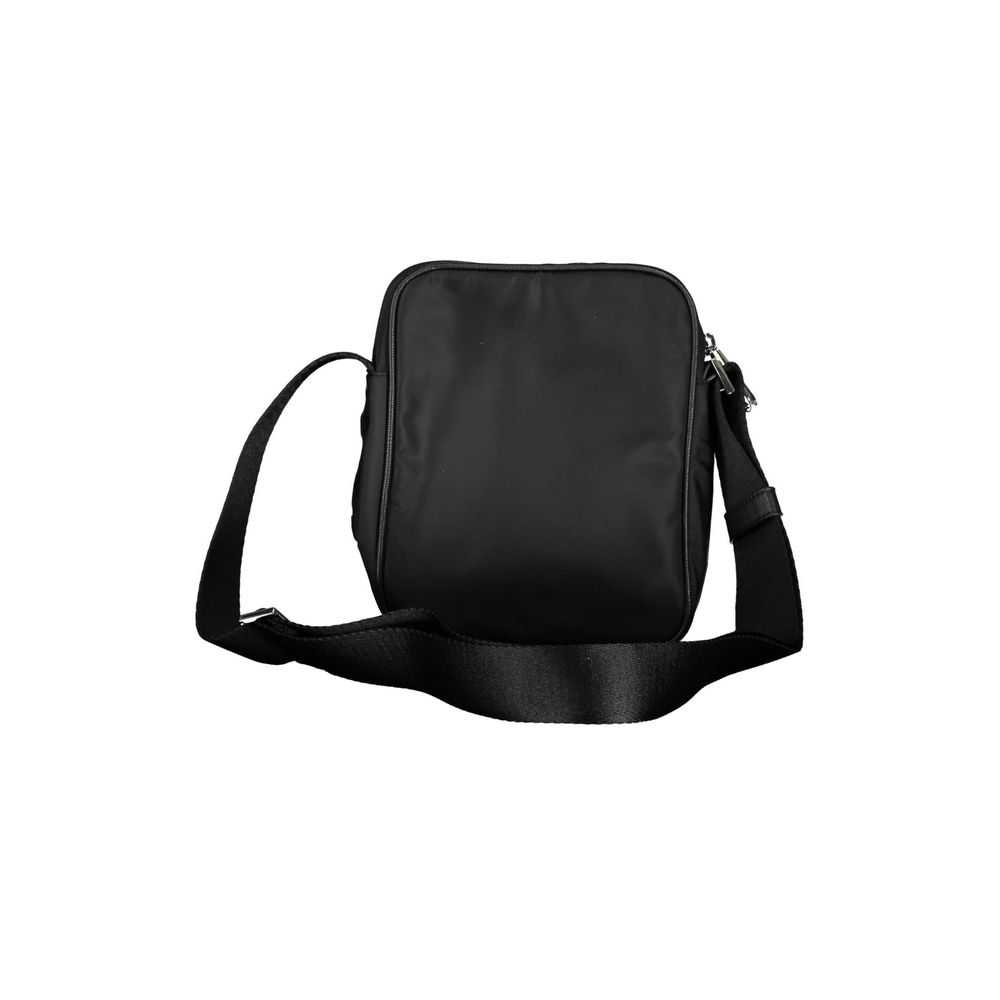 Black Polyester Men Shoulder Bag