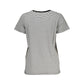 Schwarzes Damen-T-Shirt aus Baumwolle