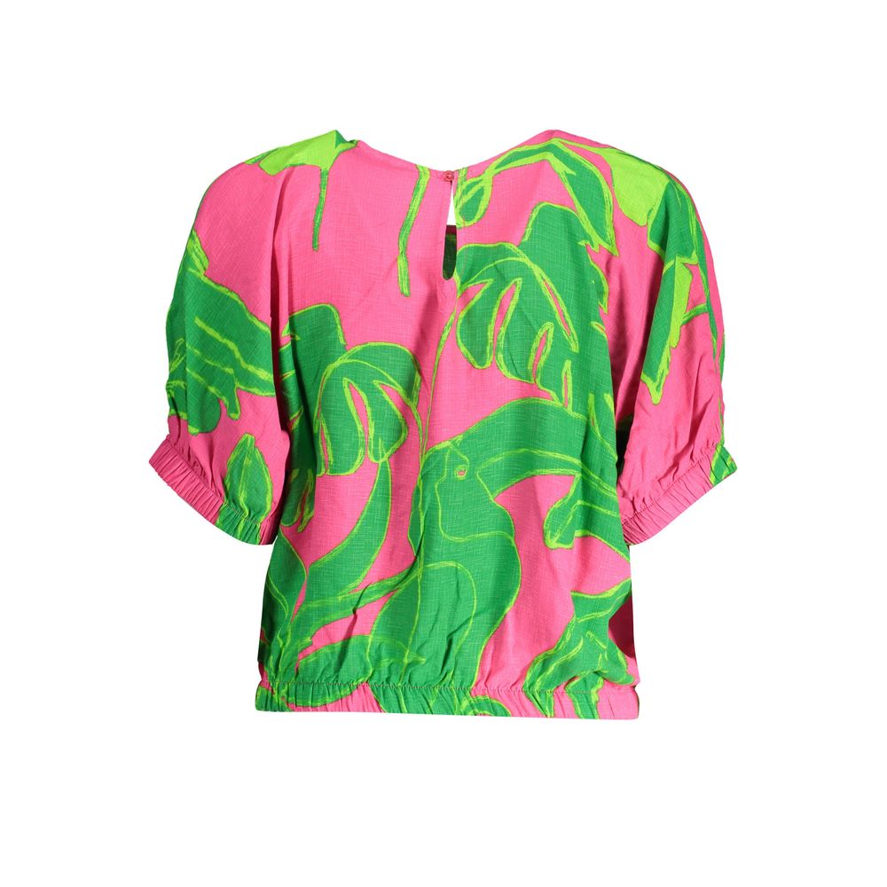 Pink Viscose Women Top