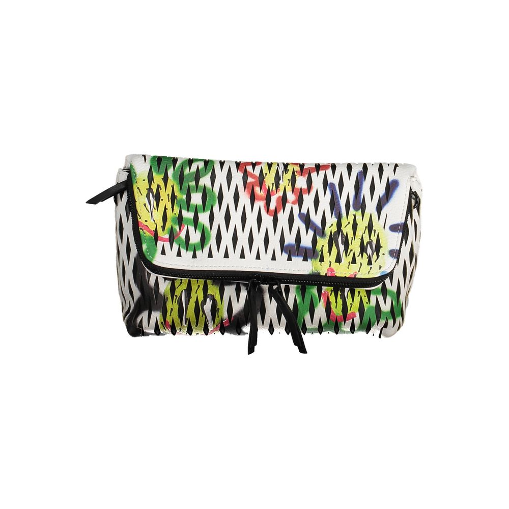 "White Polyethylene Women Handbag"