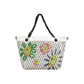 White Polyethylene Women Handbag