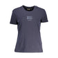 "Blaues Baumwoll-Damen-T-Shirt"