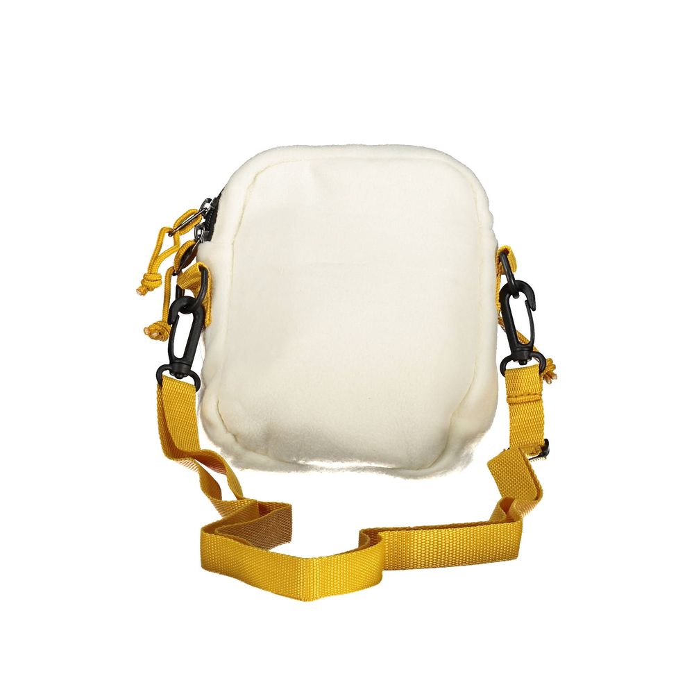 White Polyester Men Shoulder Bag