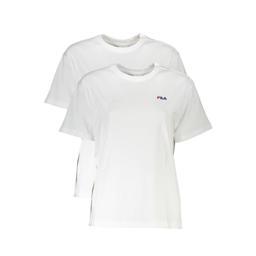 T-shirt da donna in cotone bianco