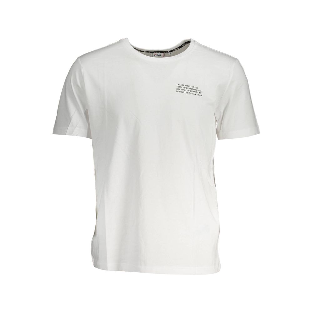 White Cotton Men T-Shirt