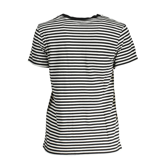 T-shirt da donna in cotone nero