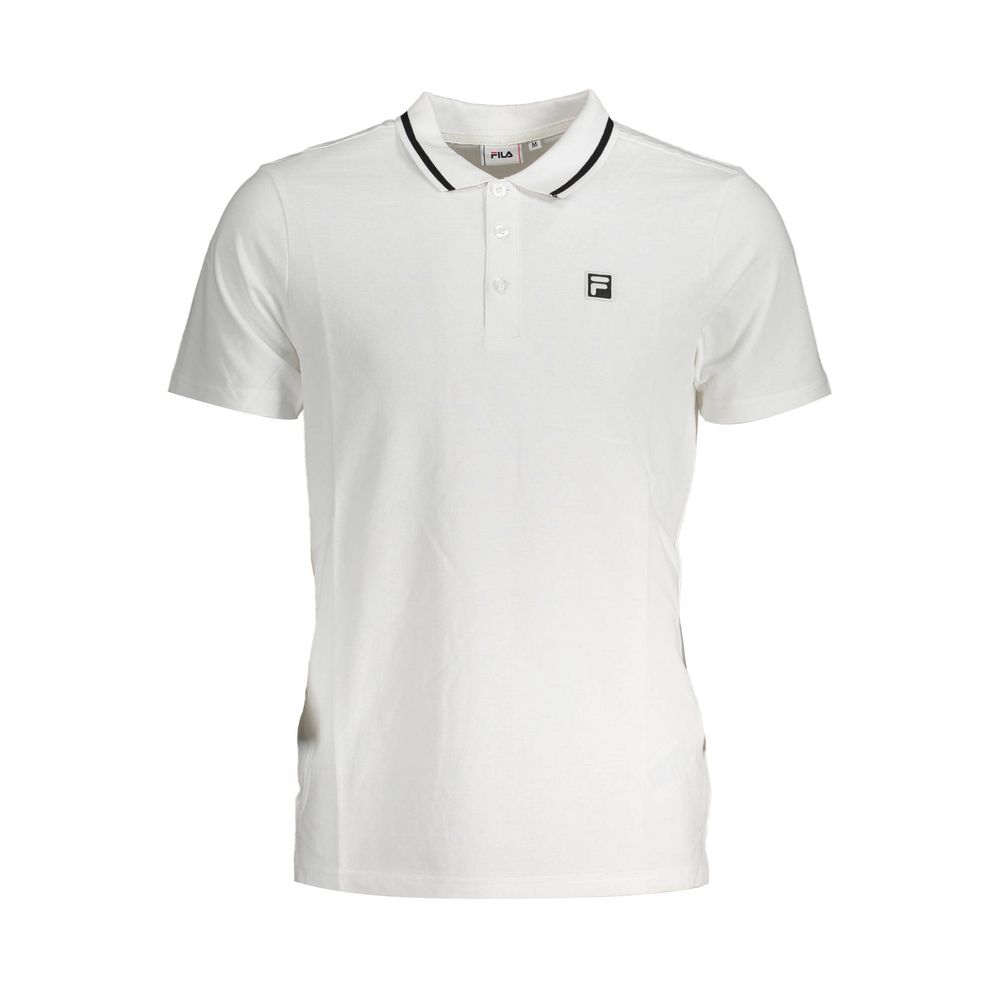 White Cotton Men Polo