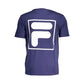 Blue Cotton Men T-Shirt