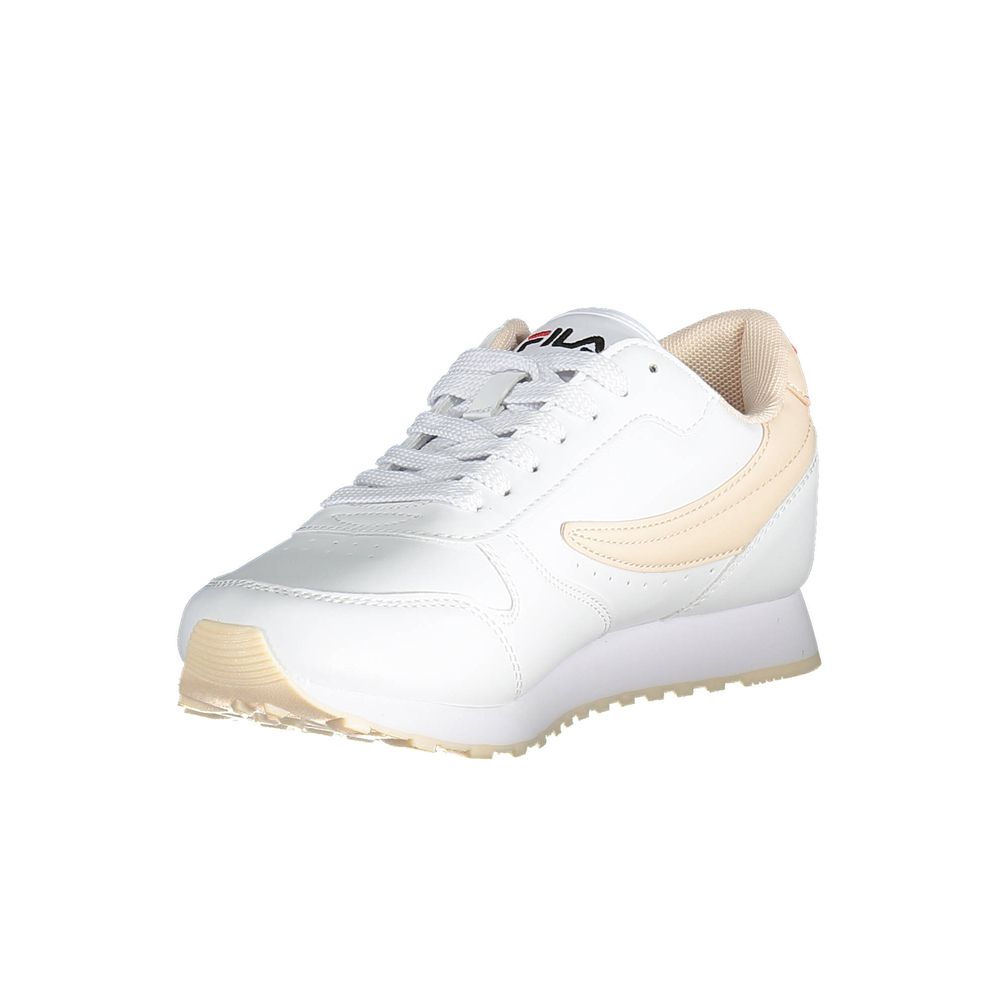 White Polyethylene Women Sneaker