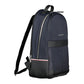 Blue Polyester Men Backpack