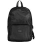 Black Polyester Men Backpack