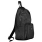 Black Polyester Men Backpack