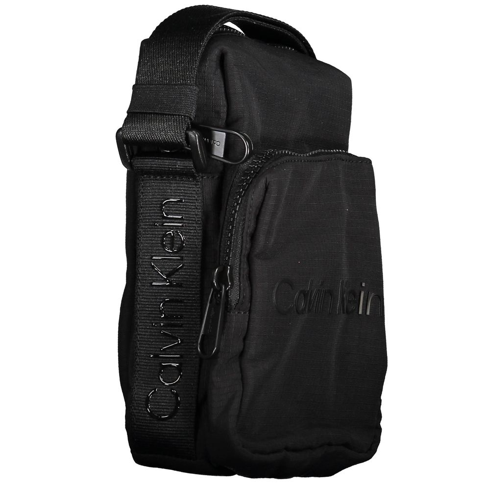 Black Nylon Men Shoulder Bag