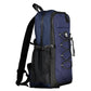 Blue Polyester Men Backpack