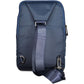 Blue Recycled Men Shoulder Bag