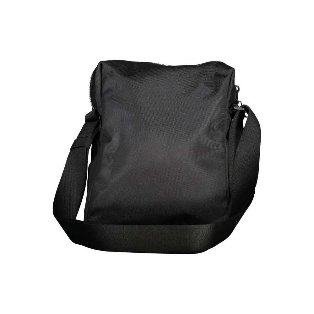 "Black Polyester Mens Shoulder Bag"