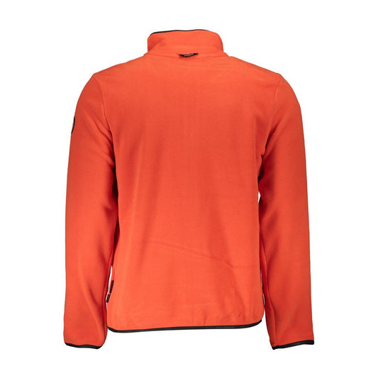 Red Polyester Men Sweater