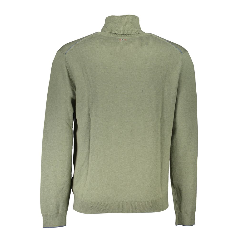 Green Wool Men Sweater