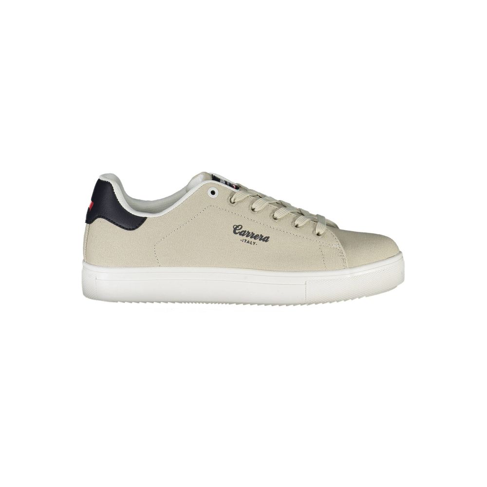 Beige Polyethylene Men Sneaker