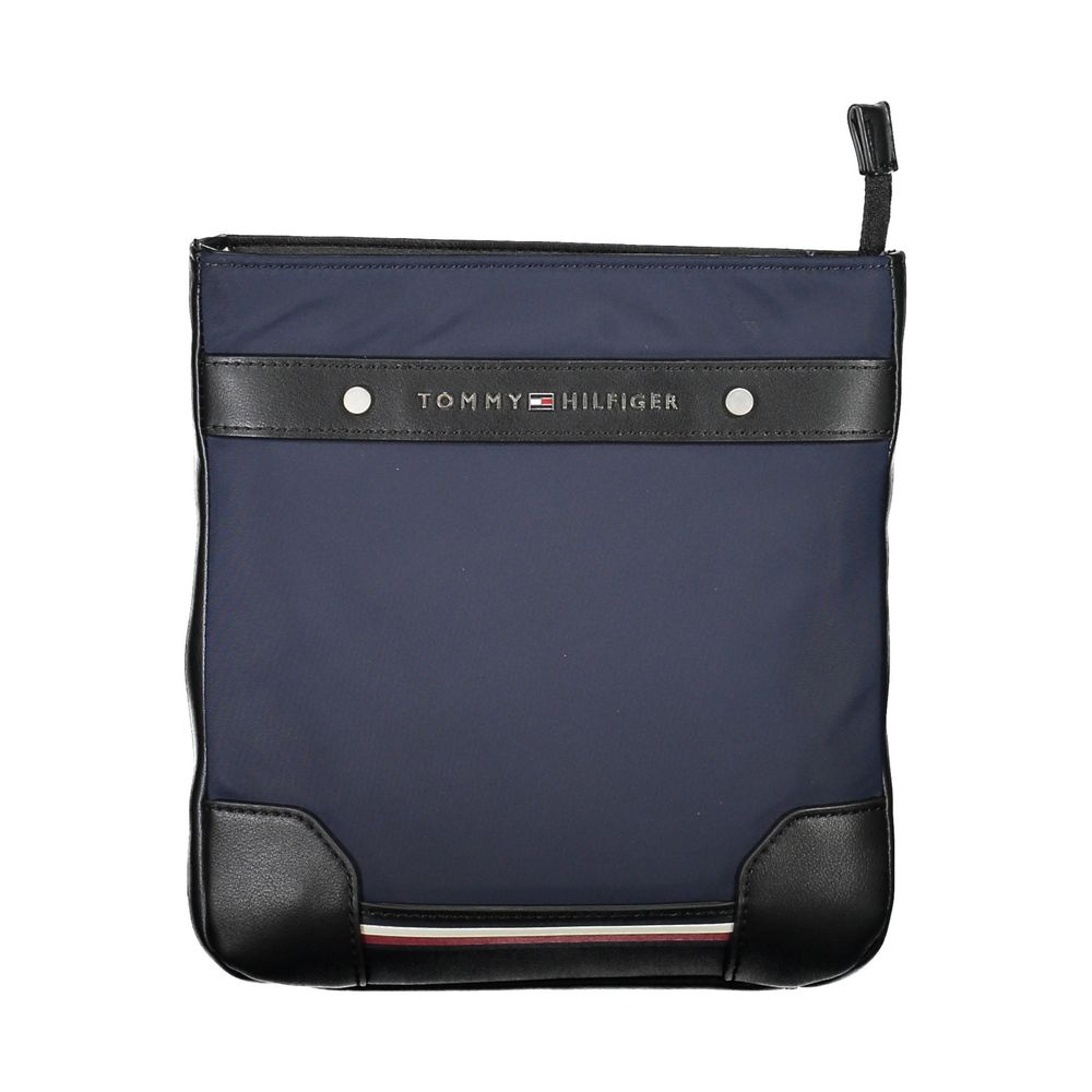 Blue Polyester Men Shoulder Bag