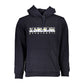 Blue Cotton Men Hooded Sweater