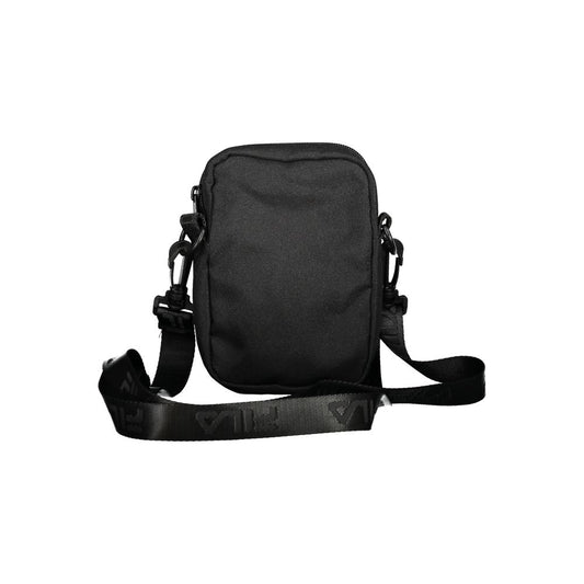 Black Polyester Shoulder Bag