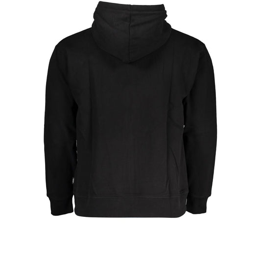 Sleek Black Hooded Zip Sweatshirt