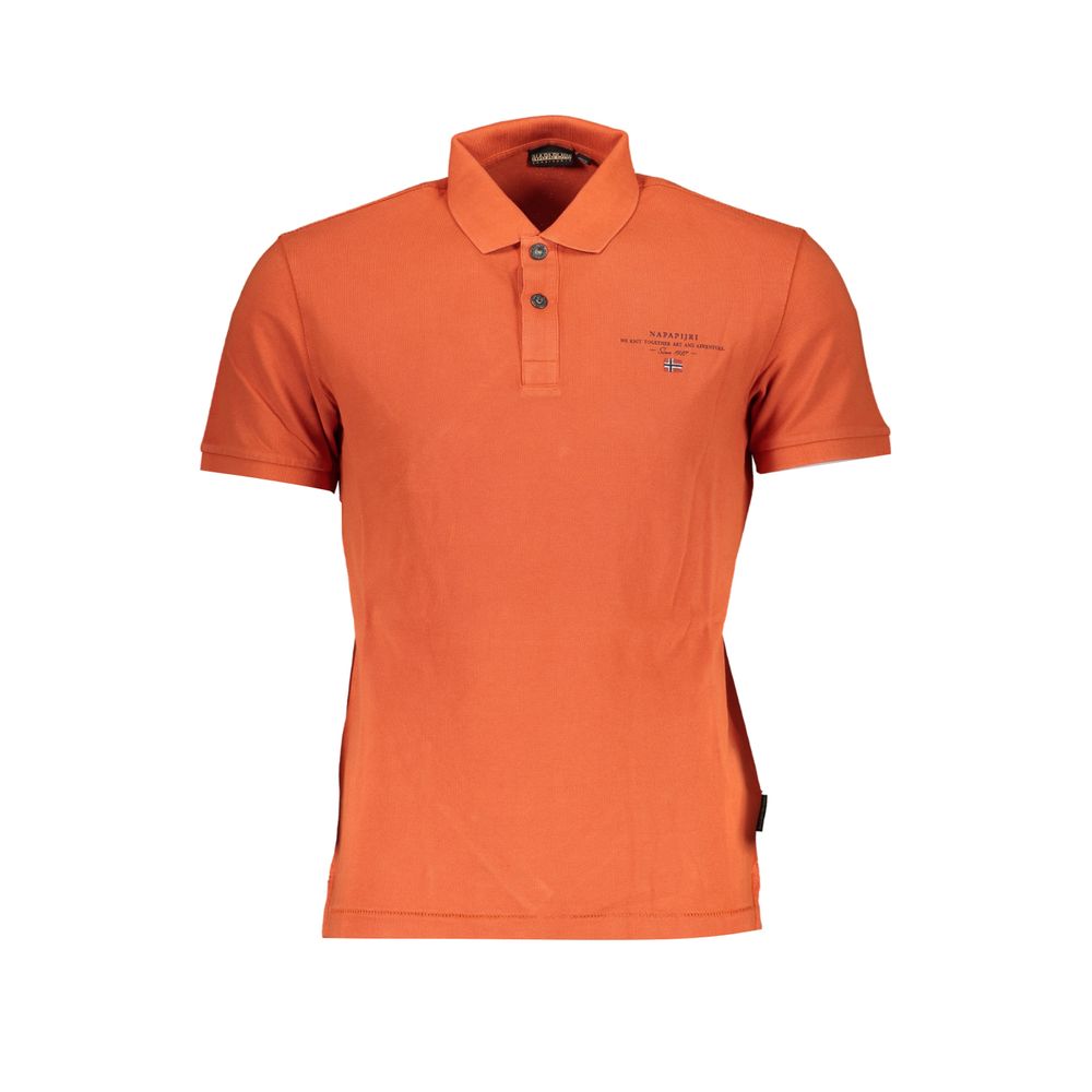 Orange Cotton Polo Shirt