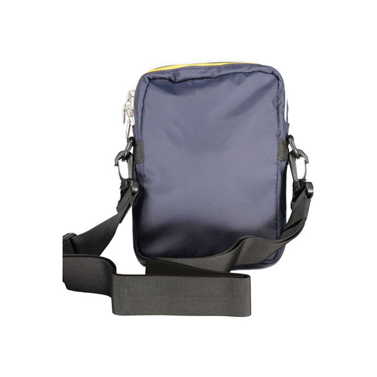 Blue Polyamide Men Shoulder Bag