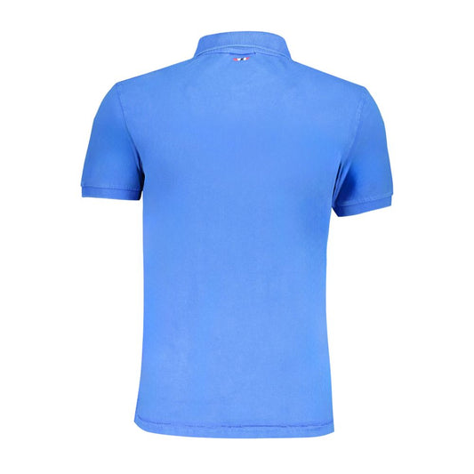 Blaues Poloshirt aus Baumwolle