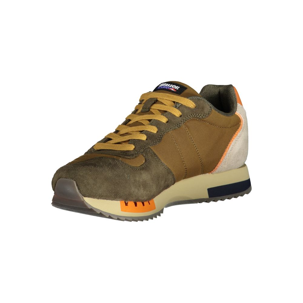 Brown Polyester Sneaker