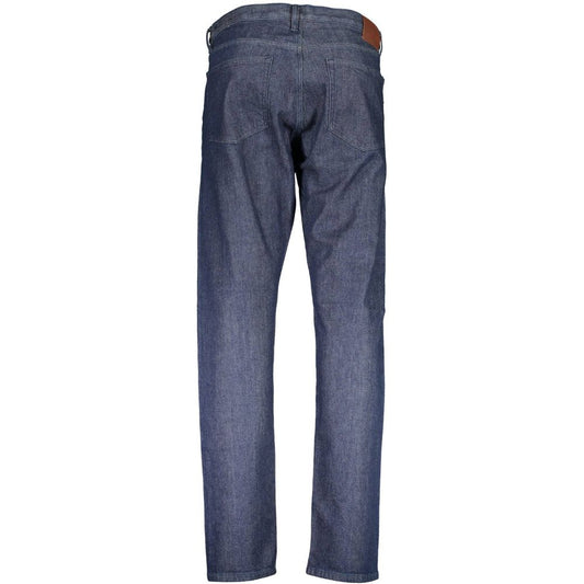 Jeans da uomo in cotone blu