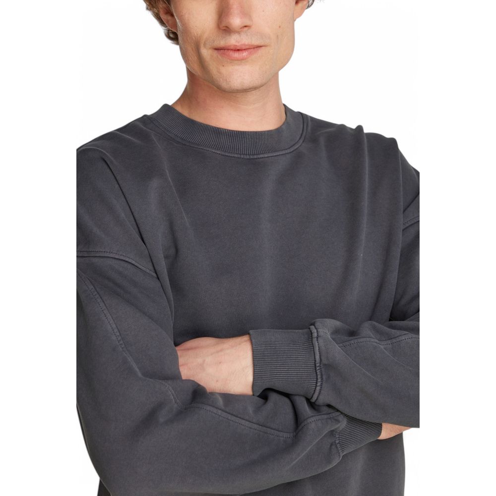 Grauer Baumwollpullover