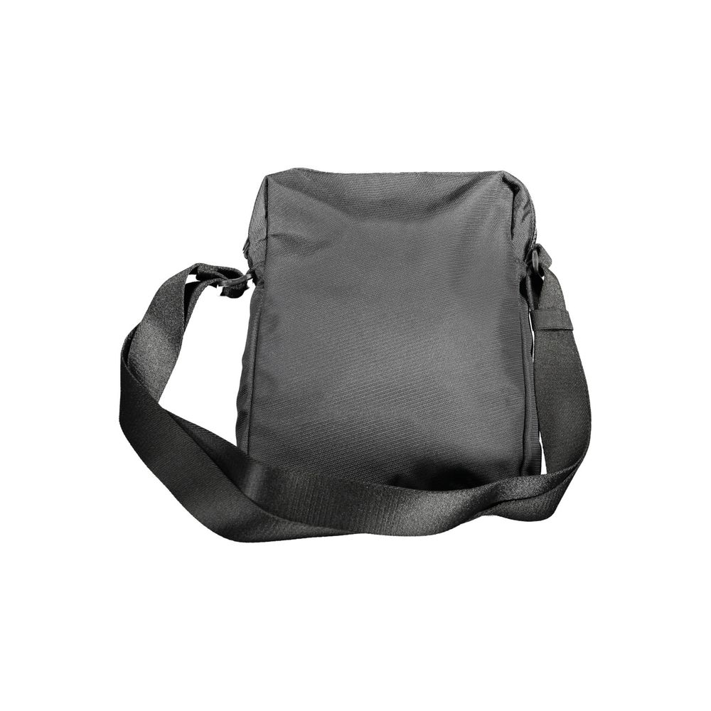 Black Polyester Men Shoulder Bag