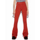 Jeans e pantaloni in cotone rosso