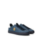 Sneaker in pelle blu