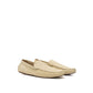 Beigefarbener Leder-Loafer