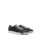 Eleganti sneakers in pelle blu per uomo