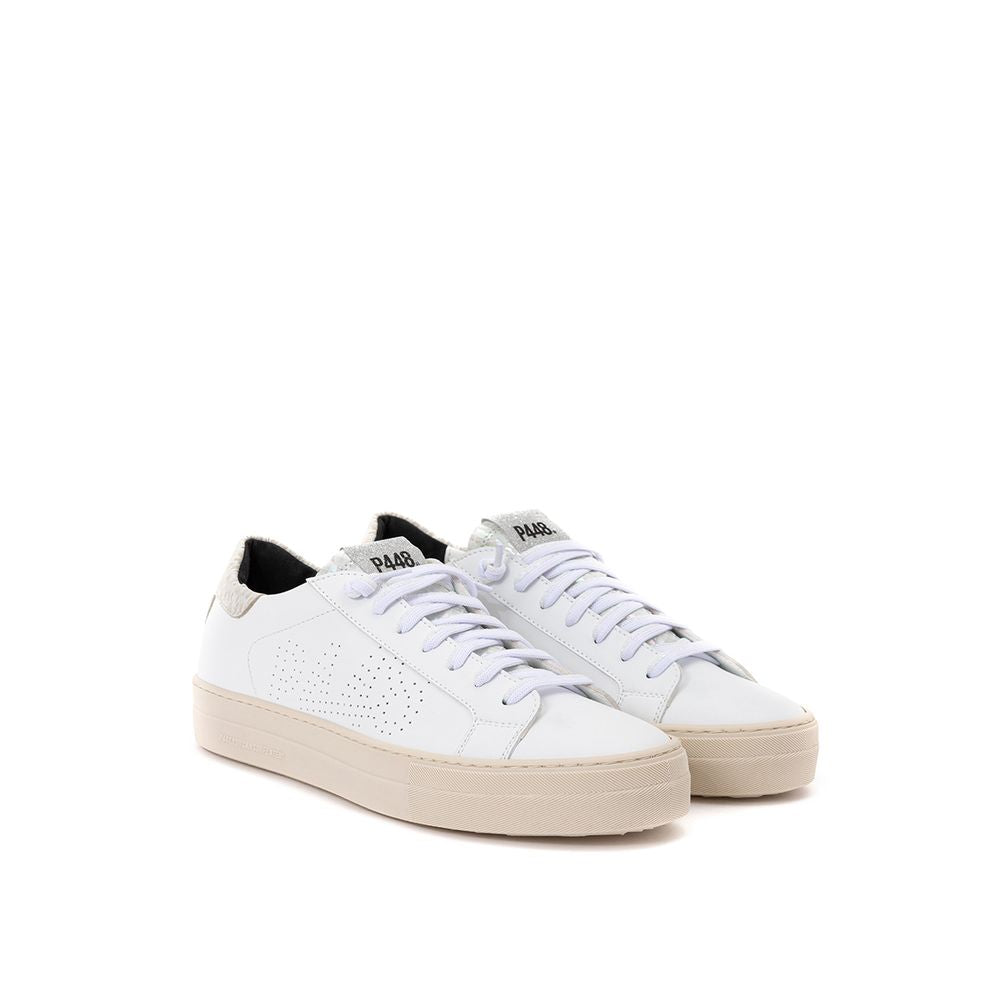 Sneakers in pelle bianca Calzature eleganti casual