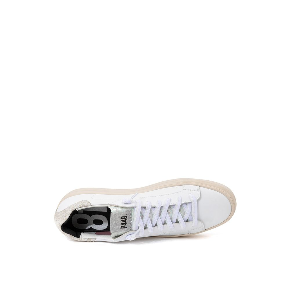 Sneakers in pelle bianca Calzature eleganti casual