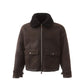 Elegante Montone Lederjacke in Braun