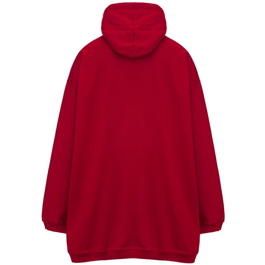 Maglione di cotone rosso