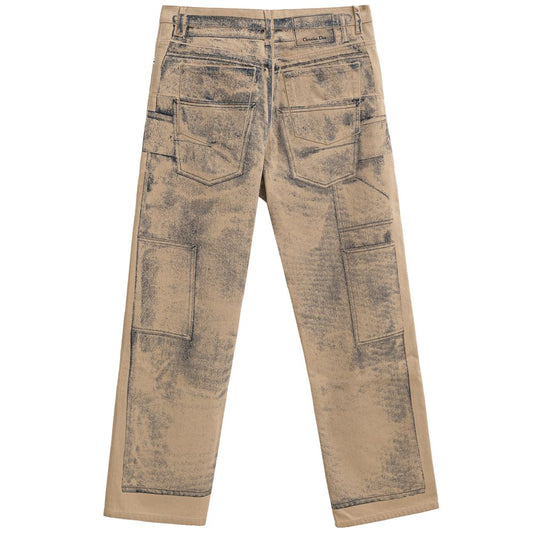 Jeans e pantaloni in cotone beige