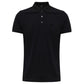 Schwarzes Poloshirt aus Baumwolle