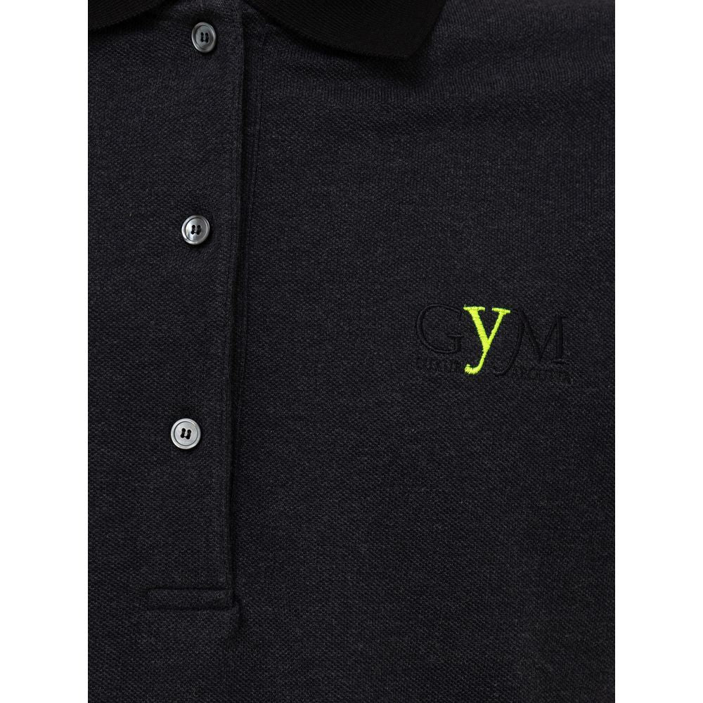 Black Cotton Polo Shirt