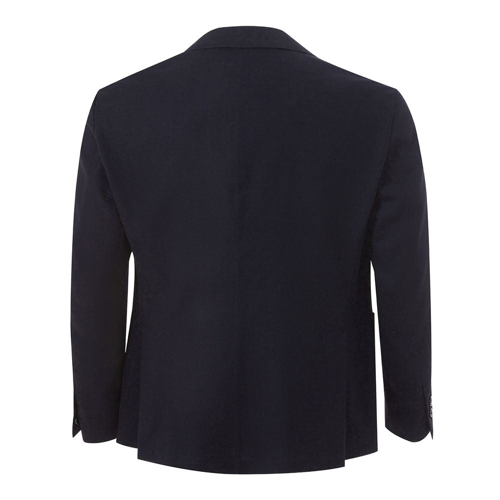 Elegante blaue Lardini-Jacke aus Baumwolle