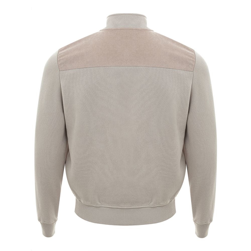 Cardigan in cotone beige per uomo